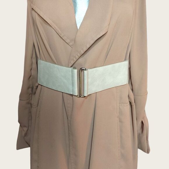 🌼4/$30 Express Grey/Stone Stretch Waist Belt - Picture 1 of 7